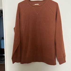 Elegant Rust Sweater Cardigan